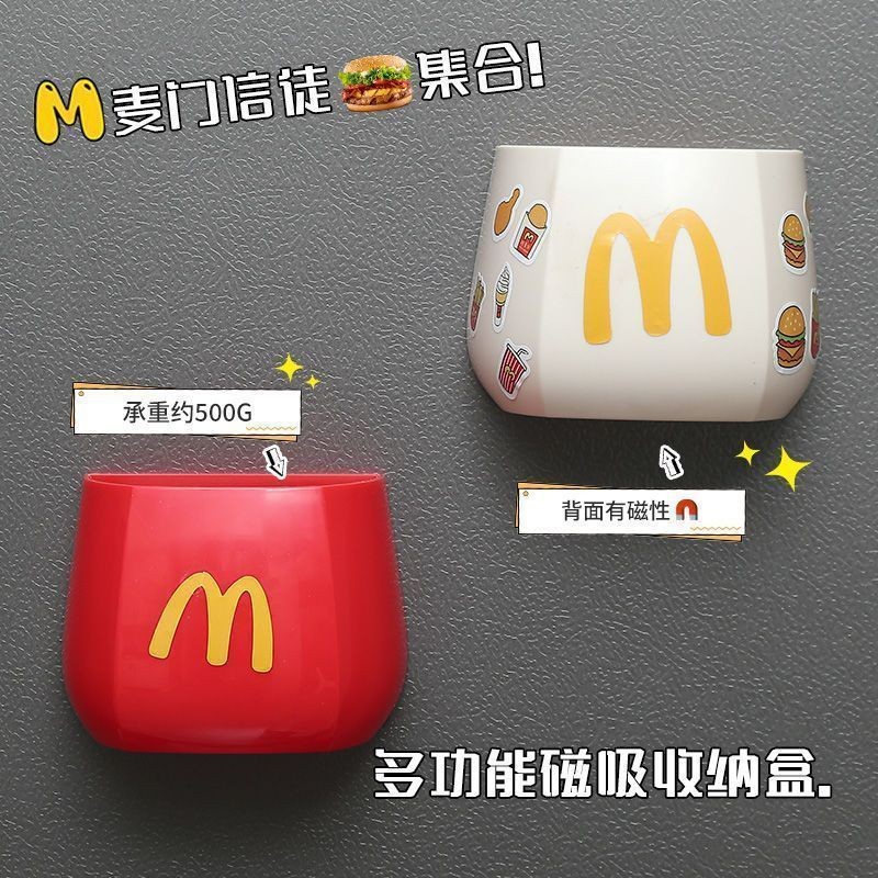 กล่องแม่เหล็กติดตู้เย็น กล่องเก็บของติดแม่เหล็ก พร้อมสติ๊กเกอร์ตกแต่ง แข็งแรง รับน้ำหนักได้เยอะ - รูปที่ 7