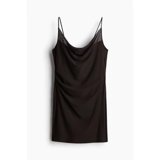H&M(เอชแอนด์เอ็ม) เดรสผ้าตาข่ายจับเดรป ผู้หญิง 1291613_1