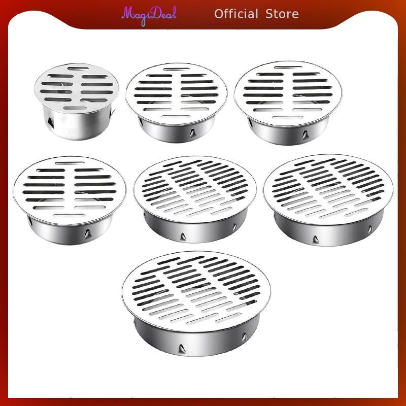 MagiDeal Round Grate Drain Cover Floor Drain Cover Washroom ห้องครัวห้องน้ําระเบียง