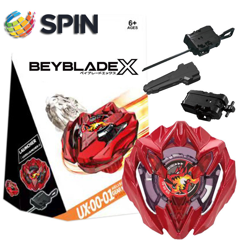 Beyblade X UX00-01 สีแดง UX-01 Dran Buster Beyblade Xtreme พร้อม Launcher Handlebar ชุดสําหรับ Beybl
