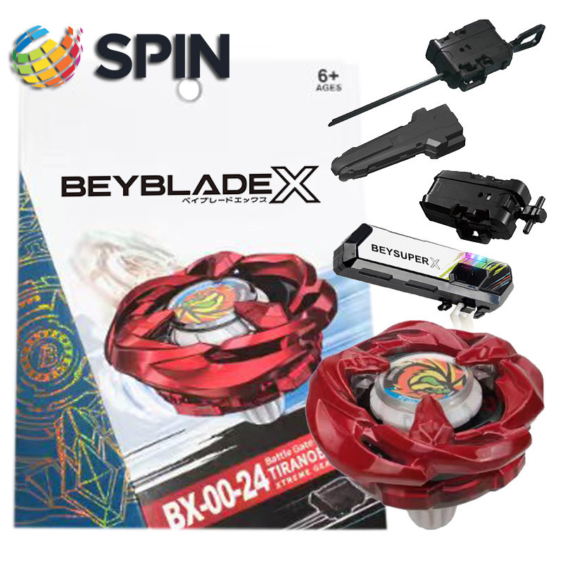 Bey X BX00-24 Red BX-24 Wyvern Gale Gyro X พร้อม Launcher LED Grip ชุดสําหรับ ของเล่นเด็กสําหรับเด็ก