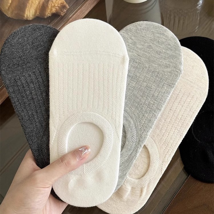 SY SHOP899 ถุงเท้าข้อเว้า ถุงเท้าแฟชั่น (5สี/10คู่ ) เนื้อผ้านุ่ม ใส่ได้ทั้งหญิง-ชาย NO.W128 - รูปที่ 2