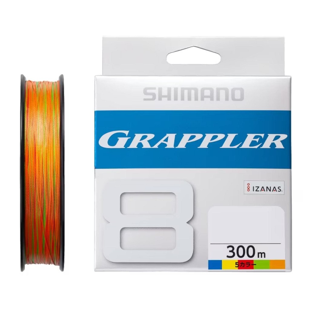 Shimano Grappler 8 PE 300m LD-A71U 5 colors (5 colors x 10m) No. 1