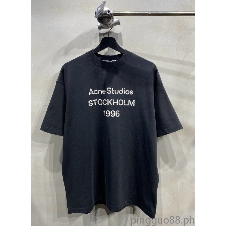 1996วินเทจทุกข์หนักโลโก้พิมพ์สบายๆคอกลมแขนสั้นเสื้อยืด