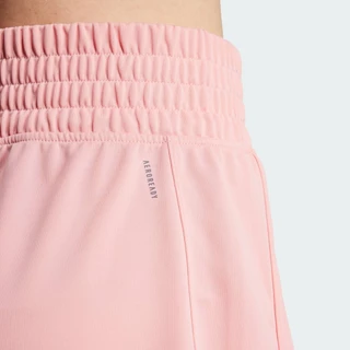 adidas Gym & Training กางเกงขาสั้นผ้าถักเอวสูง Pacer Essentials ผู้หญิง สีชมพู IX1025