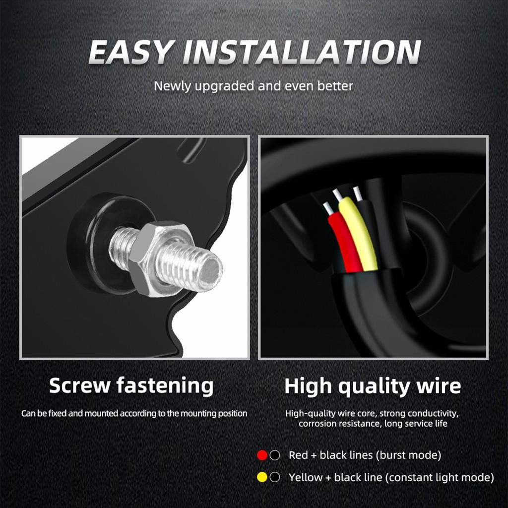 ความสว่างสูง Wing Eagle Eye ไฟหน้ารถจักรยานยนต์ Strobe Flash ไฟ LED สําหรับ Custom Mods อัพเกรดทนทานลูกปัด LED - รูปที่ 4