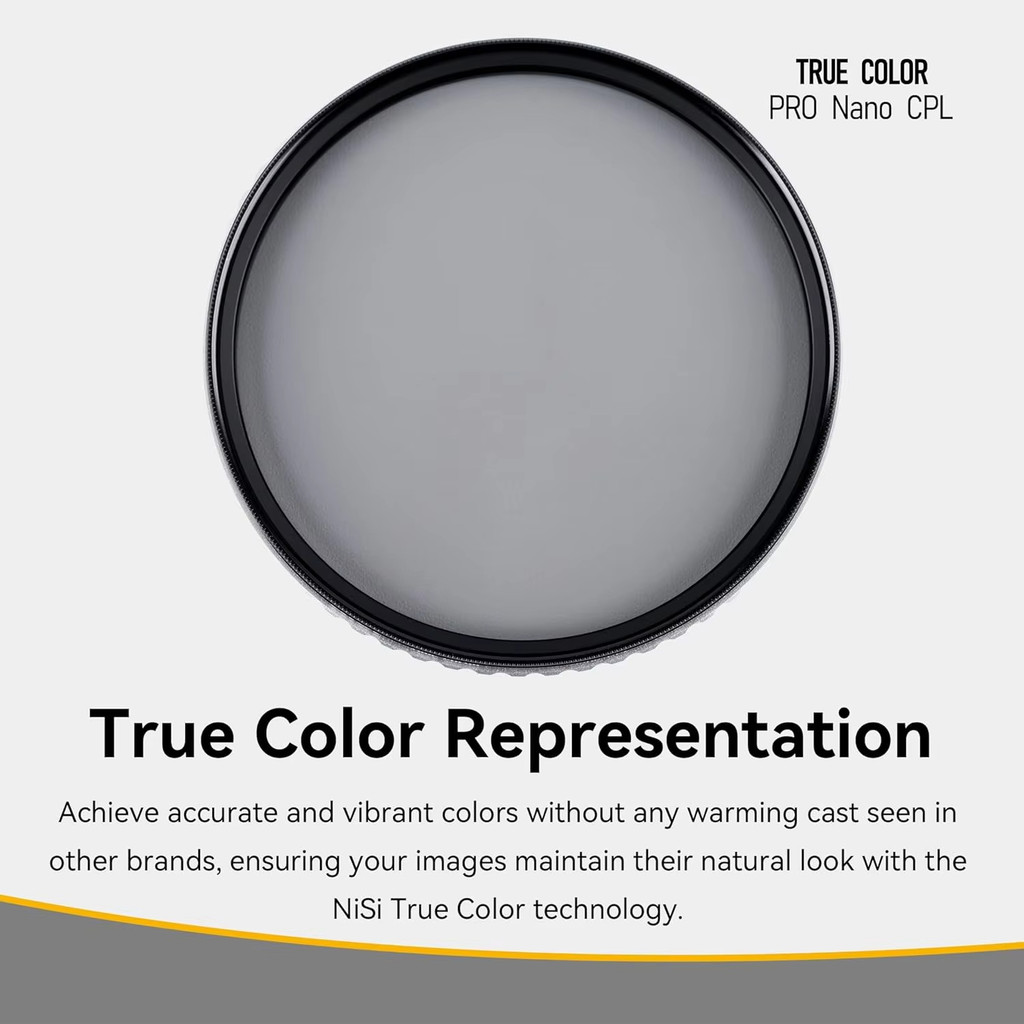 NiSi 40.5/49/52/58/62/67/72/77/82mm True Color CPL w/ Ultra Low Pro Nano Coating และ CINE Seal Tech สําหรับเลนส์กล้อง Circular Polarizer Filter ราคา ถูกที่สุด ดีลบีเคเค แกลเลอรีภาพที่ 6