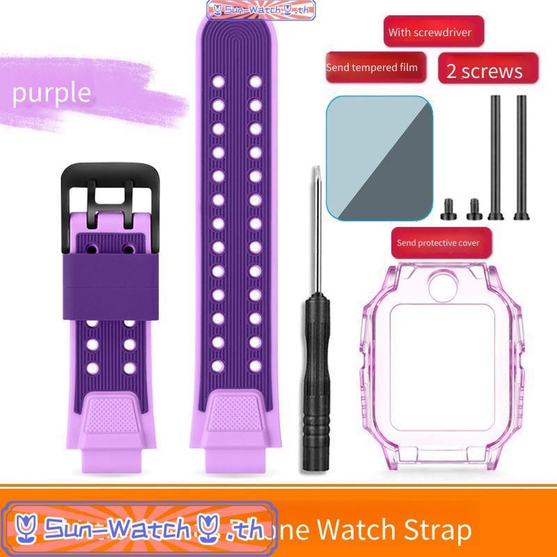 สายรัดซิลิคอนสีม่วงสําหรับเคส imoo Z7 สายนาฬิกา imoo Z7 สาย imoo Z7 สายซิลิโคน สำหรับ imoo Z7 สายแท้