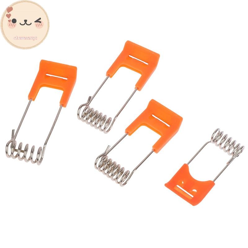 Chee 10PCS สปริงเหล็กโลหะ Clamps สําหรับ Led Downlight แผงโคมไฟเพดานฤดูใบไม้ผลิ Circlip พร้อมยางแขน EN