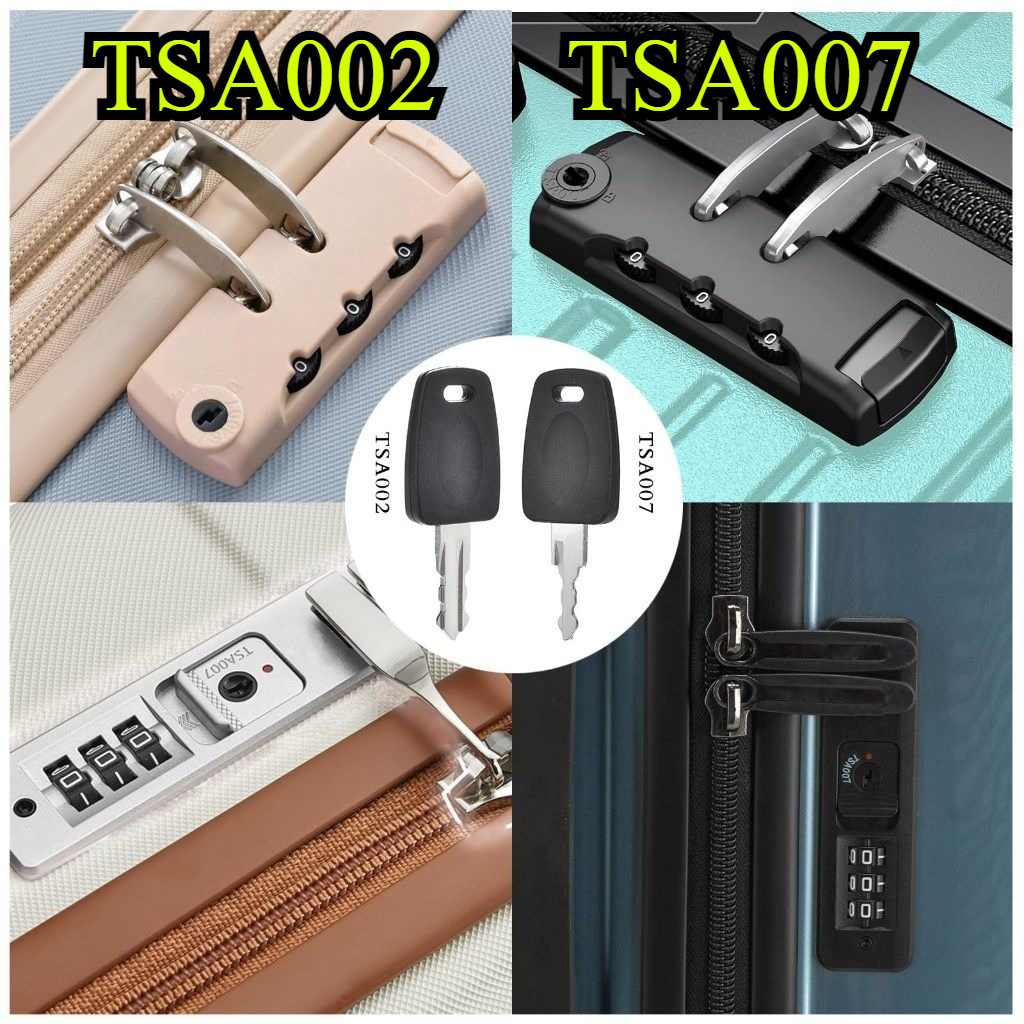 TSA002 TSA007 ล็อคกระเป๋าเดินทาง / ล็อคกระเป๋าเดินทาง กุญแจมาสเตอร์คีย์ รหัสรวม กุญแจ