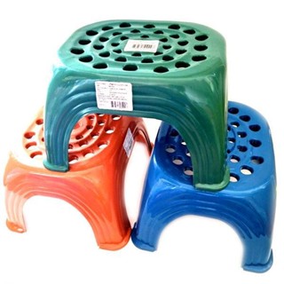 ยกโหล 12 ชิ้น เก้าอี้ พลาสติก 32*27*18cm.คละสี No.CH001