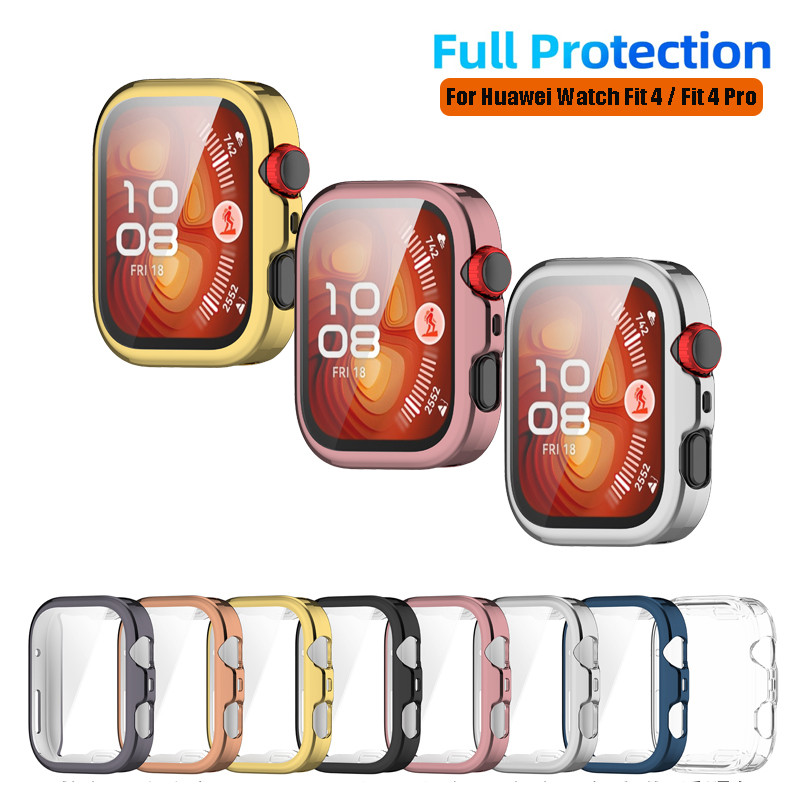 สําหรับ Huawei Watch Fit 4 / Fit4 Pro เคส TPU ชุบโปร่งใสปกอ่อนเต็ม