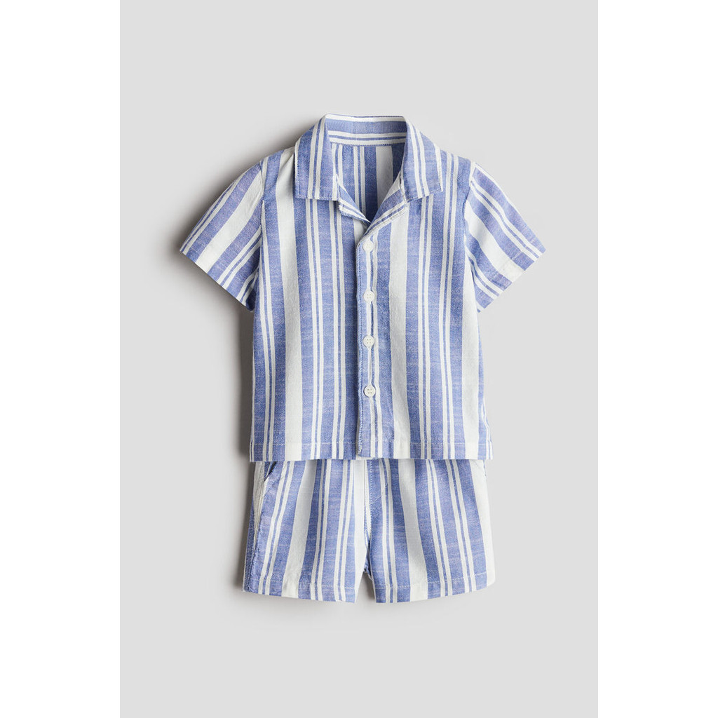 H&M(เอชแอนด์เอ็ม) ชุดผ้าคอตตอนพิมพ์ลาย 2 ชิ้น Infants 2-piece printed cotton set 1275670_2