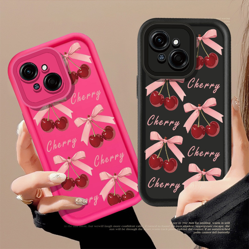 Bow Cherry เคสโทรศัพท์สําหรับ Infinix Smart 9 HD Tecno POP 9 Spark Go 1 Spark Go 2025 กันกระแทก Soft