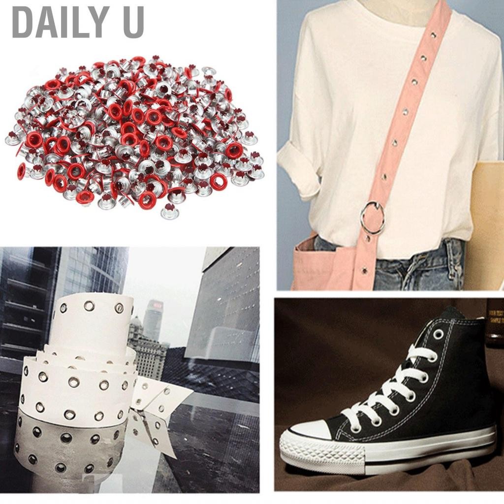 Daily U Grommet Eyelet Workmanship Safe การเชื่อมต่อที่เชื่อถือได้อย่างกว้างขวางการใช้งานสีกลมสีโลหะ