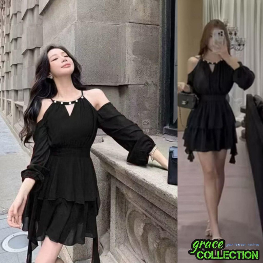 GRAC3COLLA JUN13 - MINI DRESS SEXY BABOL XULU / MINI DRESS BEAUTIFUL KOREAN STYLE / ELEGANT DRESS / 