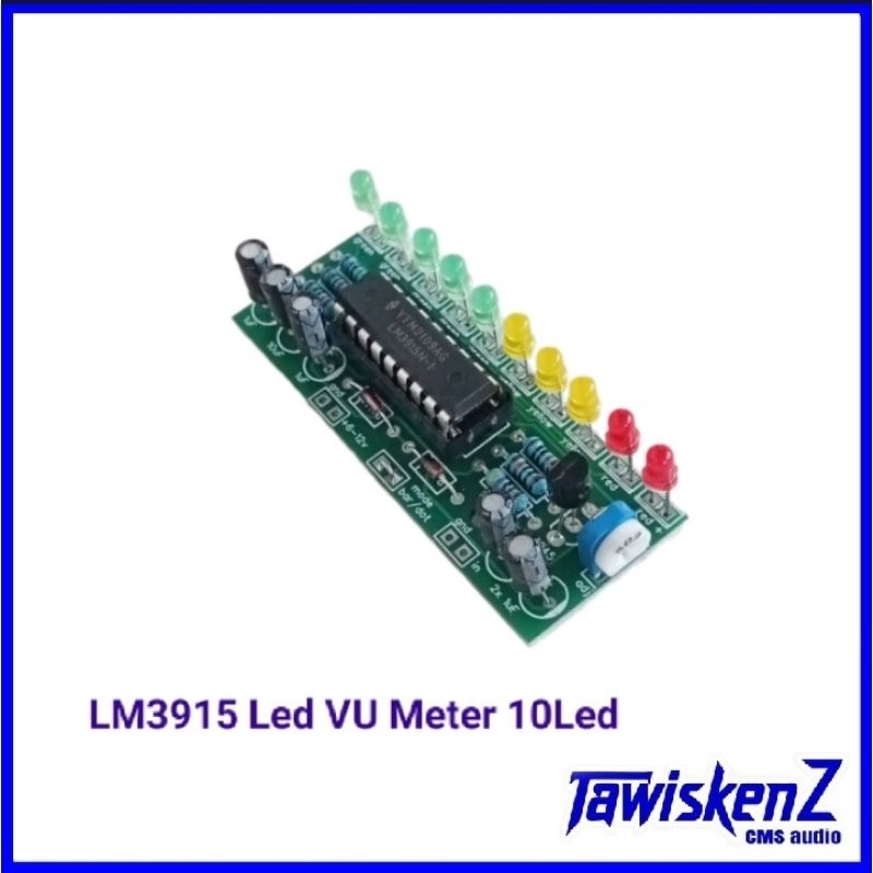 Led VU Meter Mono ic LM3915 เพลง led vu