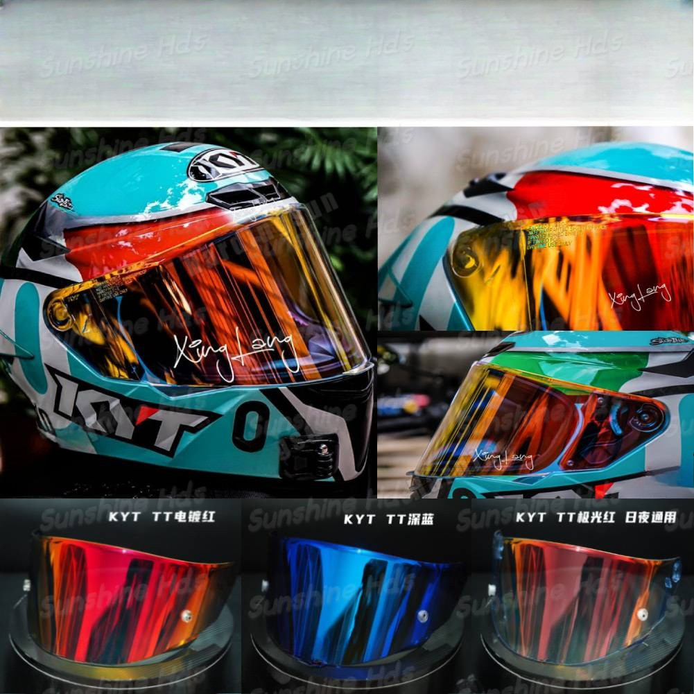 [ReadyStock]KYT TT Course Visor Lens FIt สําหรับหมวกกันน็อค KYT TT TT TTC Revo Lens