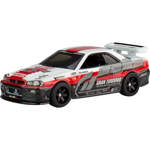 Hot Wheels Pop Culture Gran Turismo - Nissan Skyline GT-R (BNR34) Toy Vehicle Mini Car Age 3 and Up 