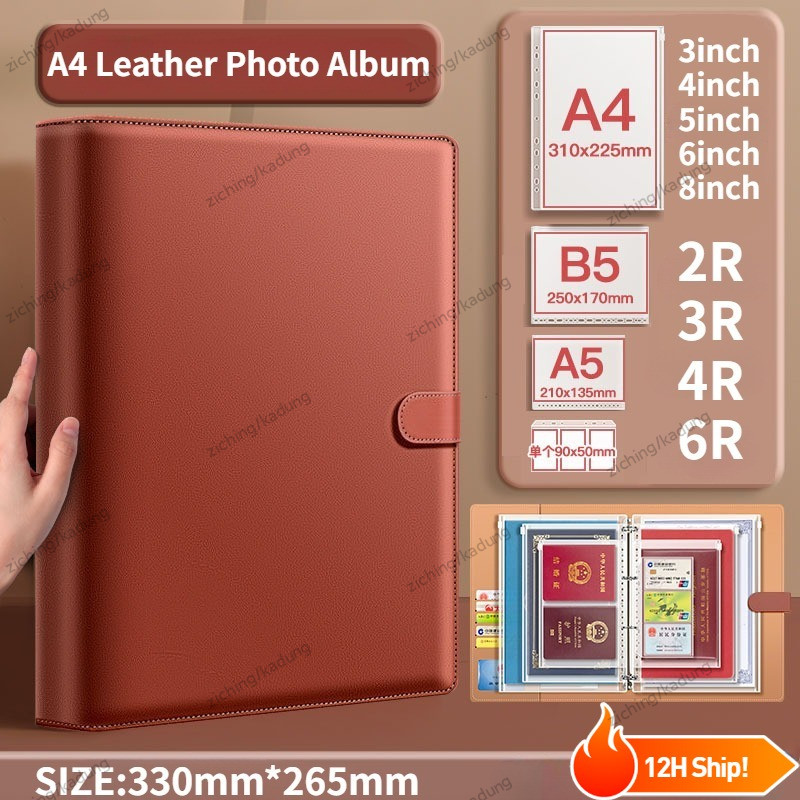 A4/A5 ราคาถูกความจุสูง Photocard Binder KPOP โพลารอยด์ 3 นิ้ว/2R คอลเลกชันใหญ่ PhotoBook PP Lomo อัลบั้มภาพ