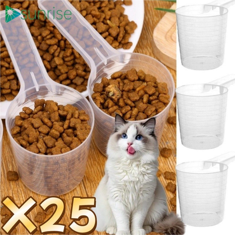 [บ้าน]-ช้อนตวงอเนกประสงค์-5-25ชิ้นพลาสติกใส หน้า สําหรับส่วนผสมแห้ง/ของเหลวเครื่องล้างจานปลอดภัยเครื่องครัวที่มีขนาดที่แม่นยํา