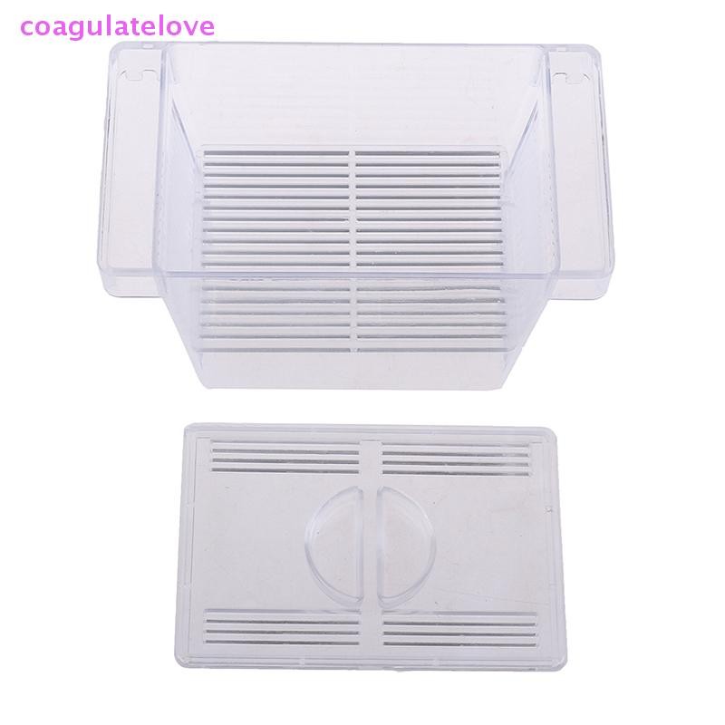 Coagulatelove Aquarium Fish Tank Guppy Double Breeding Breeder Rearing Trap Box Hatchery [HOT]