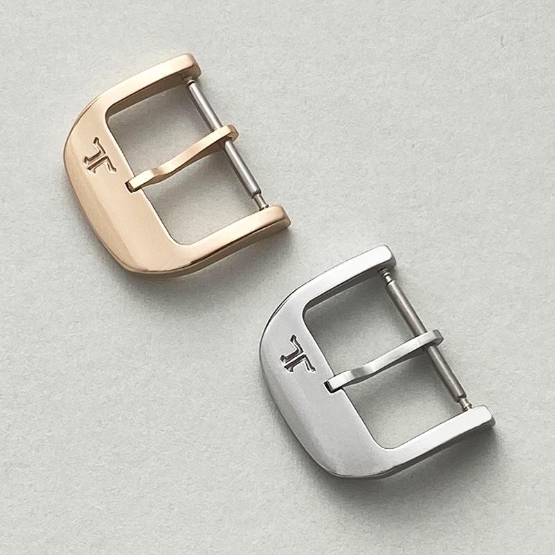 สำหรับหัวเข็มขัดที่เข้ากันได้กับ Jaeger-LeCoultre - ตัวล็อคแบบสลิม 18 มม. สำหรับ Master Ultra Thin/Moonphase/Geographic, เปลี่ยนสายหนังแท้