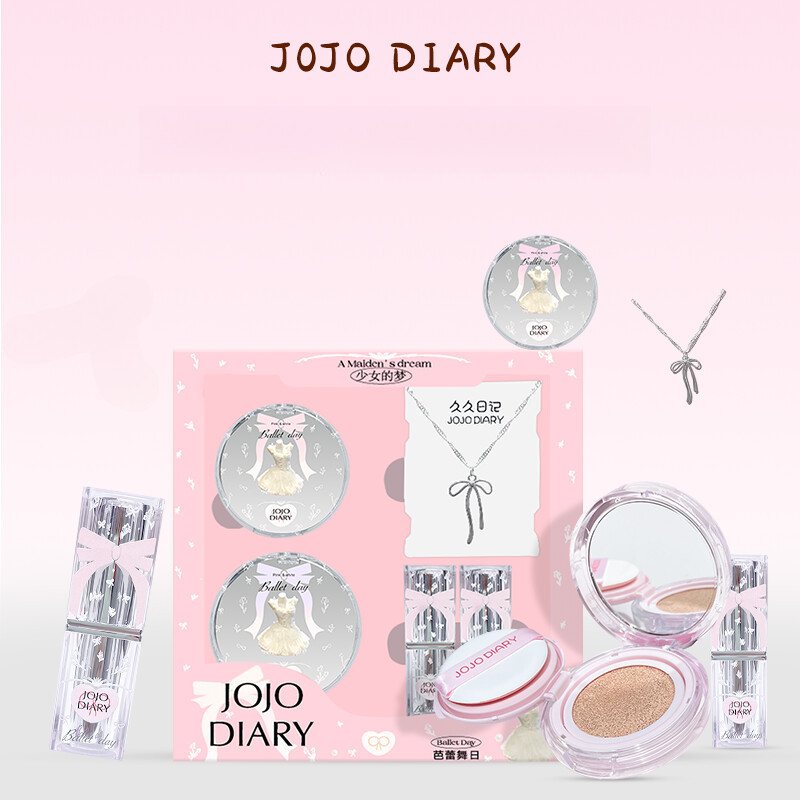 JOJO DIARY กล่องของขวัญแต่งหน้าแต่งหน้าสำหรับผู้เริ่มต้น