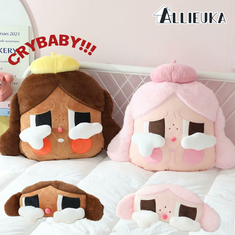 Allieuka Crybaby တုတ်တုတ်မင်္ဂလာ မျက်နှာ/လည်ပင်းထောက်ခေါင်းအုံး (ကလေးငိုပုံစံ) အရမ်းချစ်စရာ ခေါင်းအုံး/ကားခေါင်းအုံး