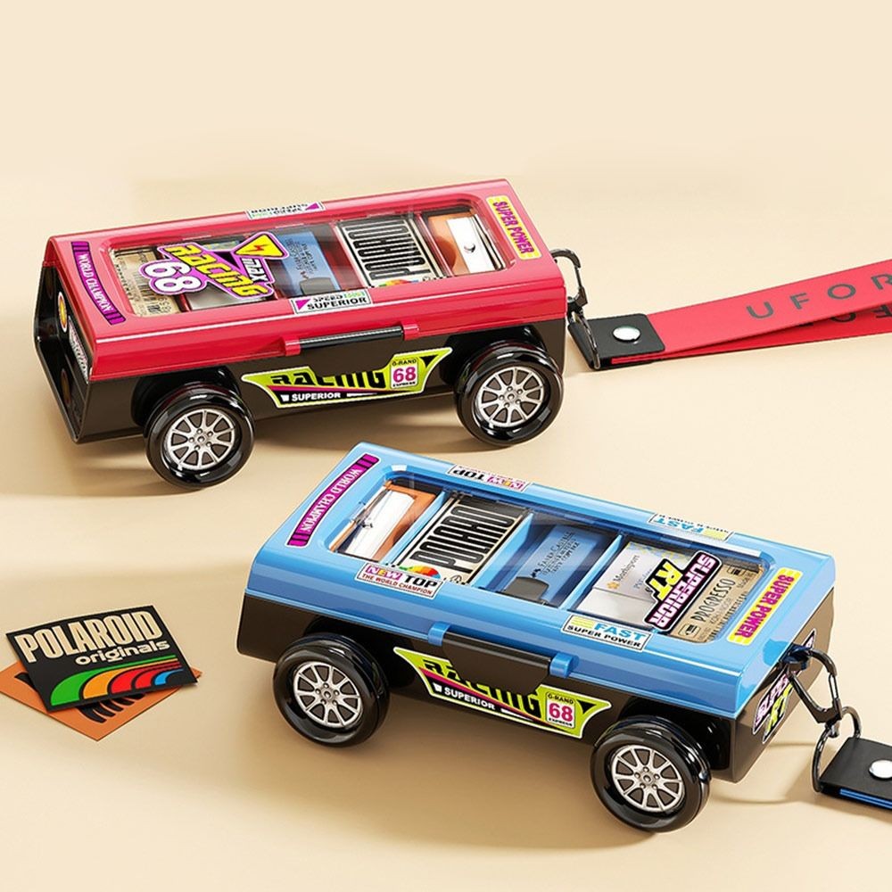 กล่องดินสอ โรสดี, การออกแบบแข่งรถดินสอความจุขนาดใหญ่, กล่องเก็บเครื่องเขียนมัลติฟังก์ชั่นสองชั้นสร้างสรรค์สําหรับเด็กชาย/เ - รูปที่ 3