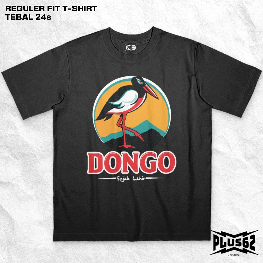 Plus62 Distro - เสื้อยืดซีรีส์ต้นฉบับ 24s หนาระดับพรีเมียม - Dongo - ED0024