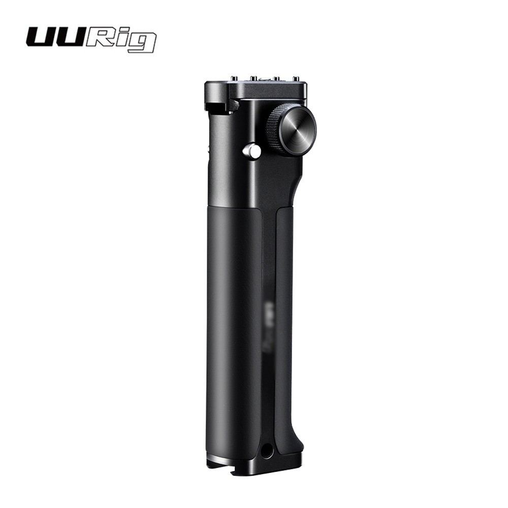 UURig DH14 Gimbal Stabilizer Handle Hand Grip Extension Rod Holder with Cold Shoe Mount 1/4 นิ้วสกรู