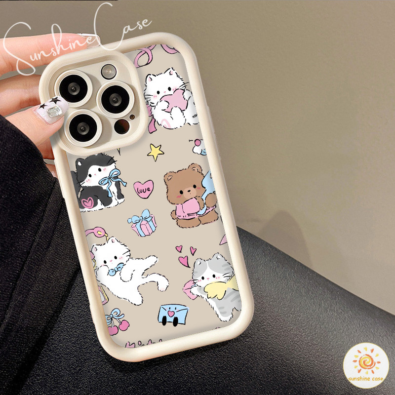 พร้อมส่ง เคสมือถือสำหรับOPPO รูปแมวสวยงามของขวัญ รูปที่ 6