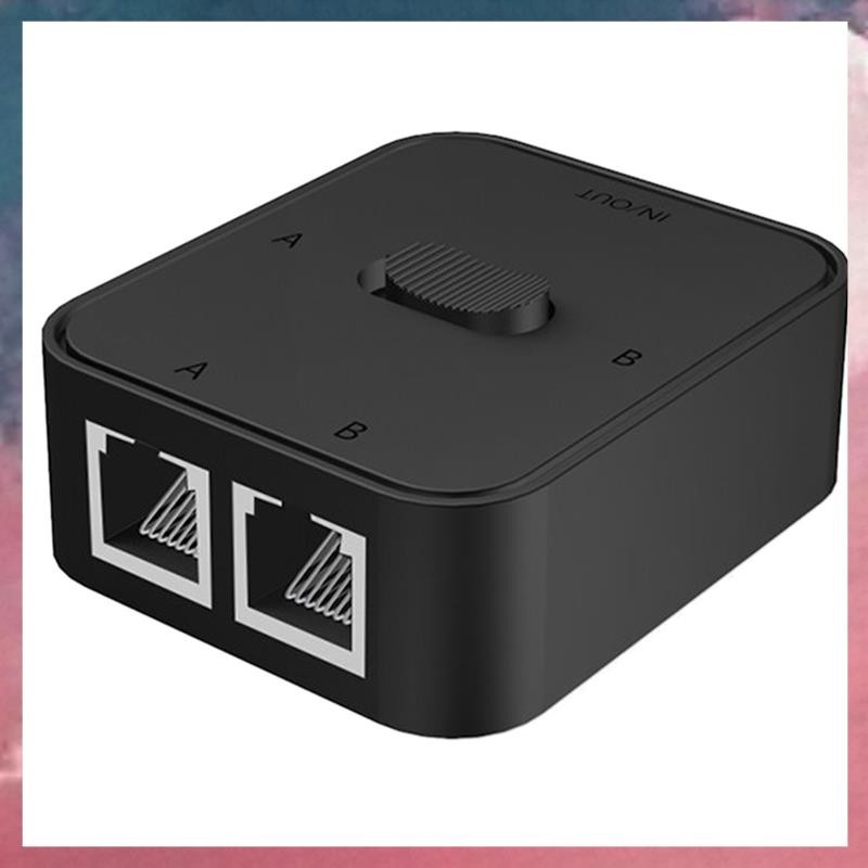 2 พอร์ต Gigabit Network Switch RJ45 Switch Network Splitter Cable Extender 2 Way External Network Switcher Splitter