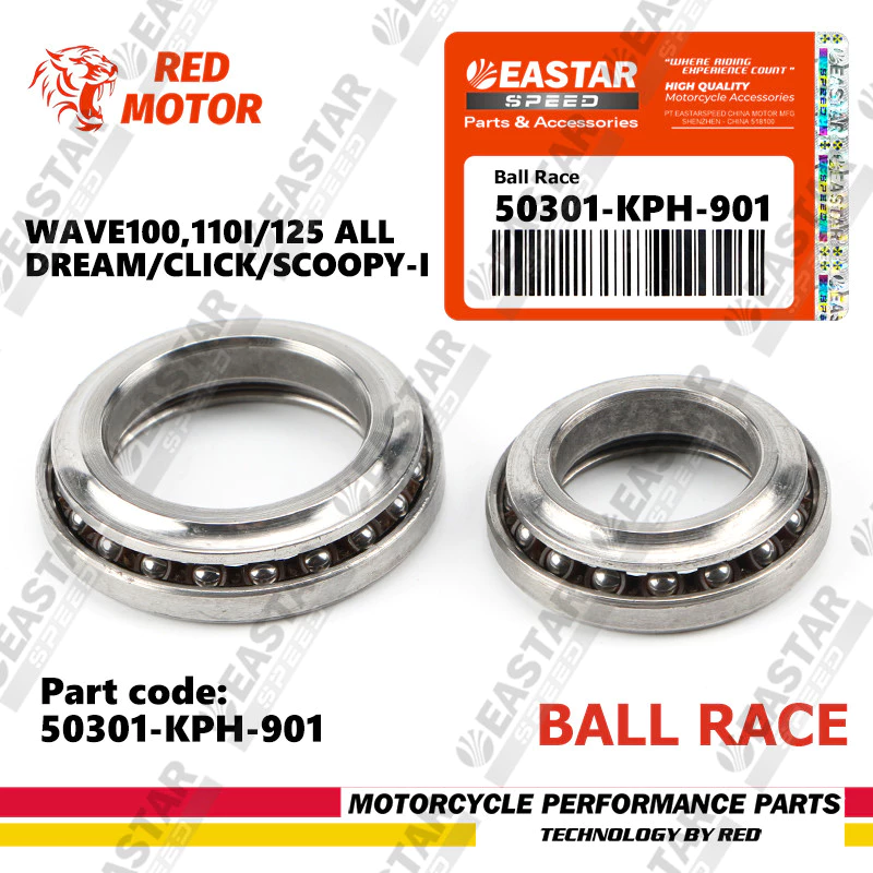 ถ้วยคอ พร้อมลูกปืน ทั้งชุด ​Wave​100,110i/125 ทุกรุ่น/Dream/Click/Scoopy-i) 50301-KPH-901