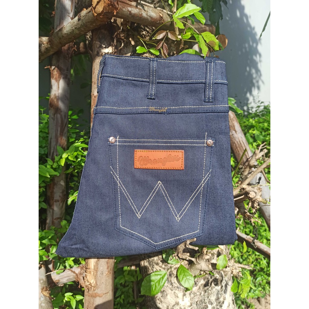 กางเกงยีนส์ทรงกระบอกผ้าหนังไก่ยืด Blue Jeans งานแท้ ผ้าหนา 18 OZ หนาที่สุดในตลาด พร้อมส่ง