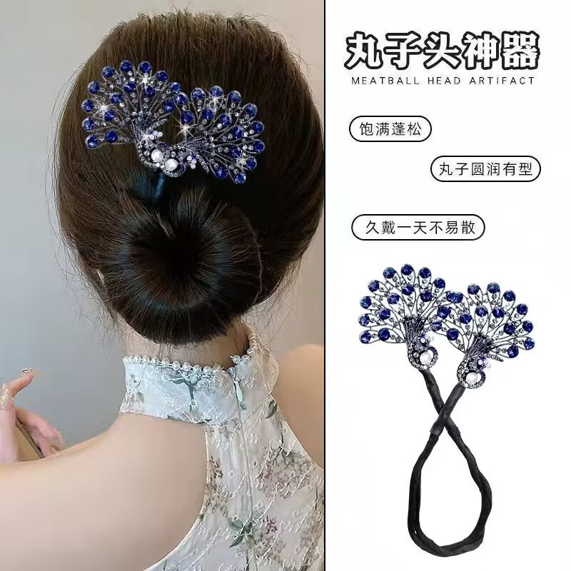 นกยูงผมวงพรีเมี่ยม ผูกปม คลิปผมอุปกรณ์ผมที่สง่างามผ้าโพกศีรษะ ราคา ถูกที่สุด ดีลบีเคเค แกลเลอรีภาพที่ 9