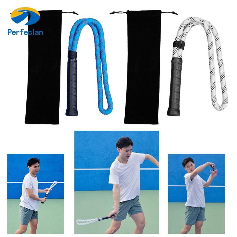 สมบูรณ์แบบ เทนนิสสวิงเชือกอุ่นออกกําลังกายแบบพกพาในร่มกลางแจ้งเสริมเครื่องมือท่าทางเทนนิสให้บริการการฝึกอบรมช่วยเหลือสําหรับ สวน บ้าน