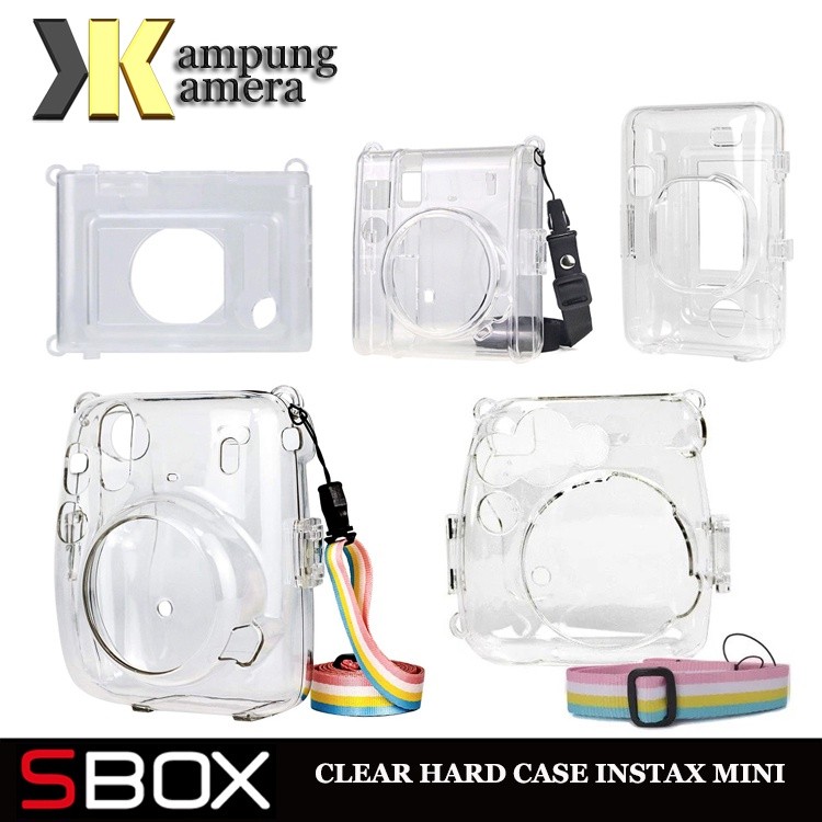 SBox Instax Mini 12 11 8 9 EVO LiPlay 40 Clear Hardcase Case Casing Accessories