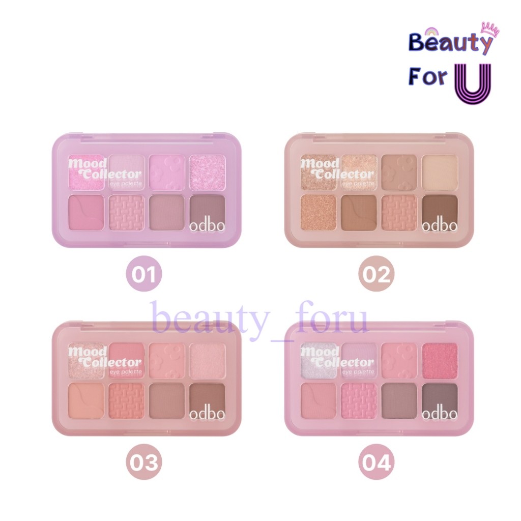 Odbo Mood collector eye palette od2030 อายแชโดว์ พาเลท 8 สี
