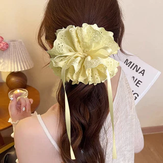 เชือกผูกผมเชือกรูดปรับได้สี่ชั้นที่สวยงาม ยางรัดผม เครื่องประดับผม
