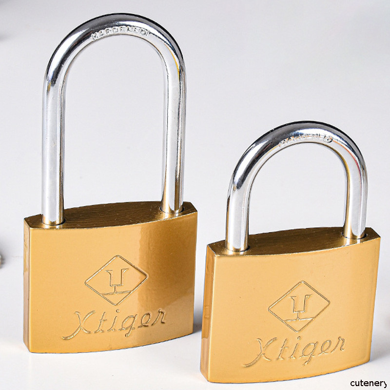✔Cutenery✔ Iron Padlock 25 MM Padlock  Imitation Copper Lock  Student Household Lock