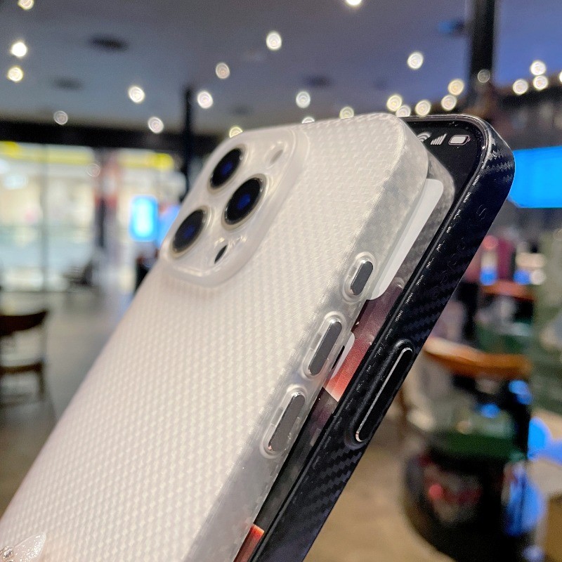 HOCE คาร์บอนไฟเบอร์ตารางรูปแบบเคสโทรศัพท์สําหรับ IPhone 17 16 15 14 13 12 Pro Max 16E PC Ultra-Thin PC ฝาครอบกรณี ราคา ถูกที่สุด ดีลบีเคเค แกลเลอรีภาพที่ 6