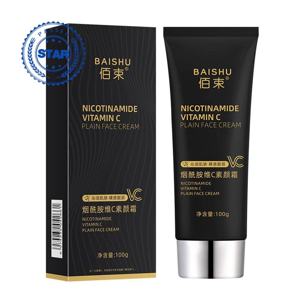 Baishu Niacinamide Vitamin C Tone Up Cream Brightening Face Moisturizing Makeup Q0O8