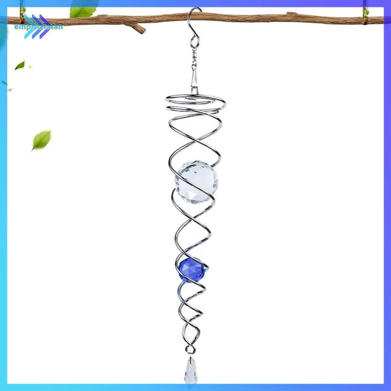 EPMN> Sun Catcher Wind Spinner ตกแต่งเกลียวเกลียว Wind Spinner Gazing Ball เกลียวหาง Wind Spinner St