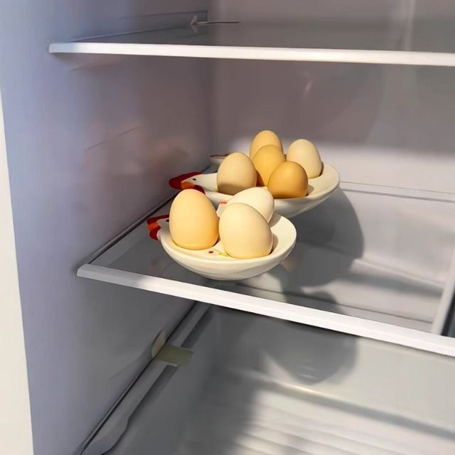 [100 จัดส่งใหม่ถึงบ้าน] ถาดไข่ไก่ใหญ่ จานเก็บไข่เซรามิก จานแบ่งไข่ - รูปที่ 6