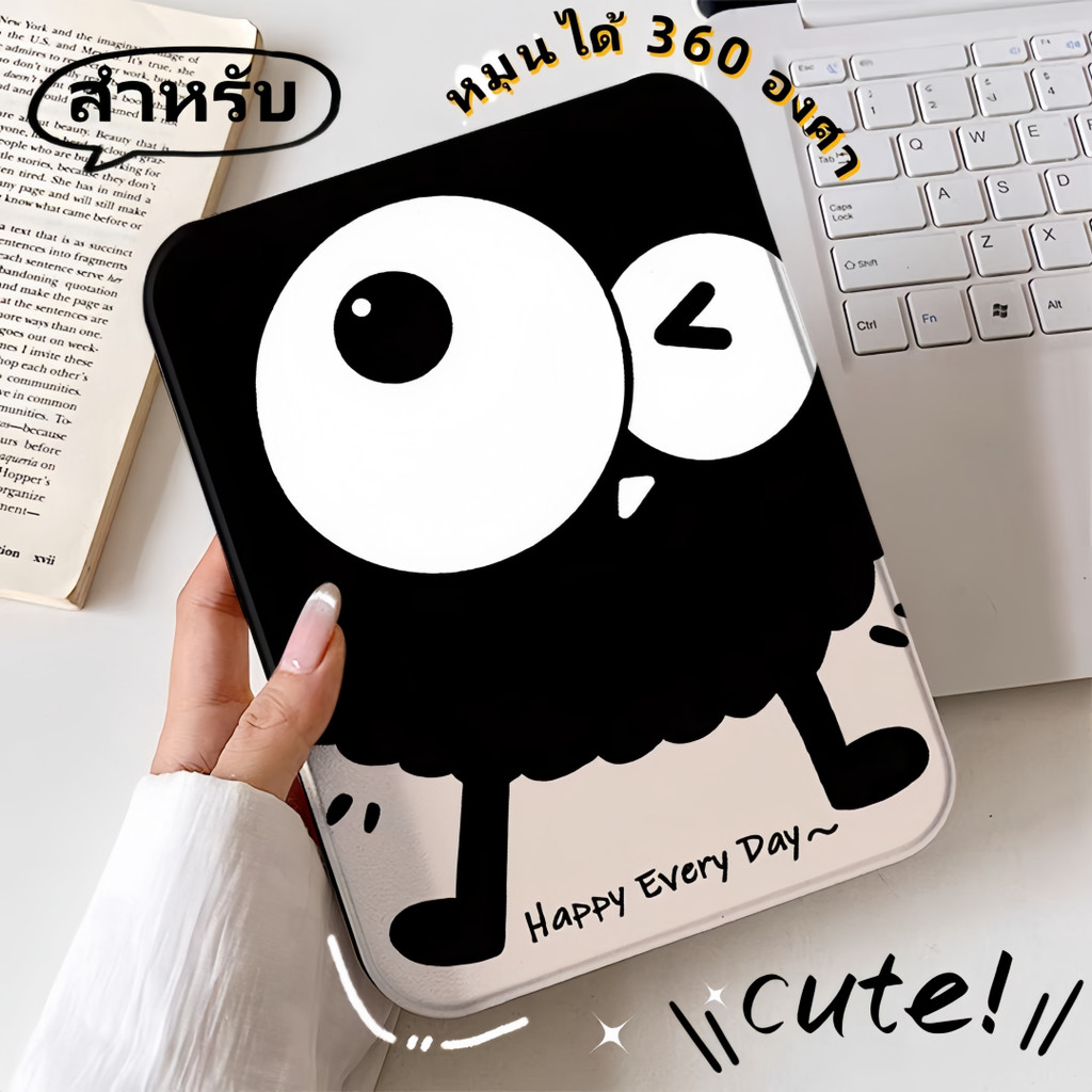 สําหรับ Samsung Galaxy  Tab S10FE S 10+ S9 S9FE S8 A9+ S6 Lite S7+ S8+ A8 หมุนพร้อมที่ใส่ดินสอสมาร์ทสําหรับแท็บเล็ต