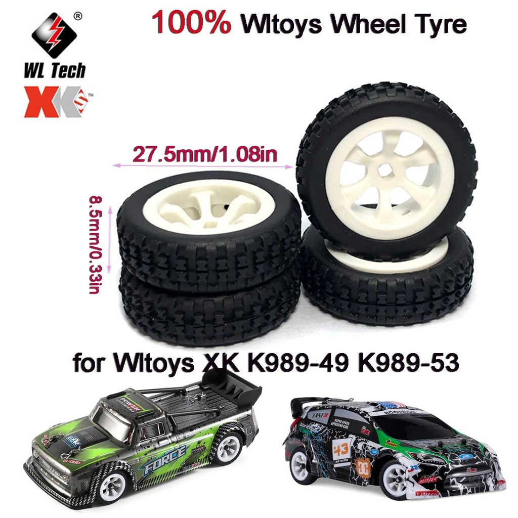 RC รถดุมล้อขอบยาง Tyre สําหรับ Wltoys XK K989-49 K989-53 284131 K969 K979 K989 K999 P929 P939 1/28 R