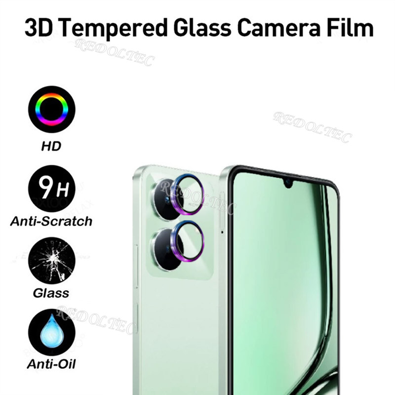 Realme Note 60 60X แหวนโลหะกล้องเลนส์ป้องกันRealmeหมายเหตุ 60 X Note60 Note60Xกระจกนิรภัยคลุมทั้งหมด