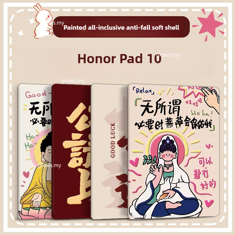 รูปแบบการ์ตูนสําหรับ Honor Pad 10 12.1 นิ้ว 2025 Pad10 HEY3-W00/W10 Pad 9 12.1 "ฝาครอบสําหรับ Honor Pad X9a X8a X9 Pro 11.5 พับ PU หนังปลอก